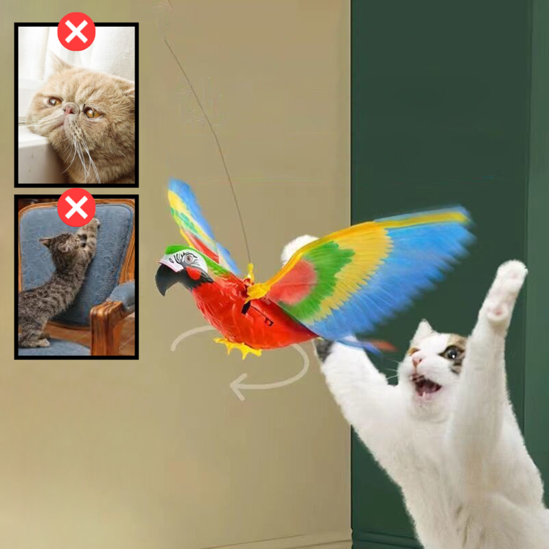 FlyingBird™ | Interaktives Vogel-Katzenspielzeug