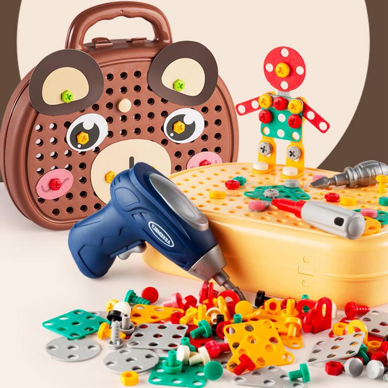 CreativityBox™ | Kinder-Elektrobohrmaschine Mit Werkzeugkasten