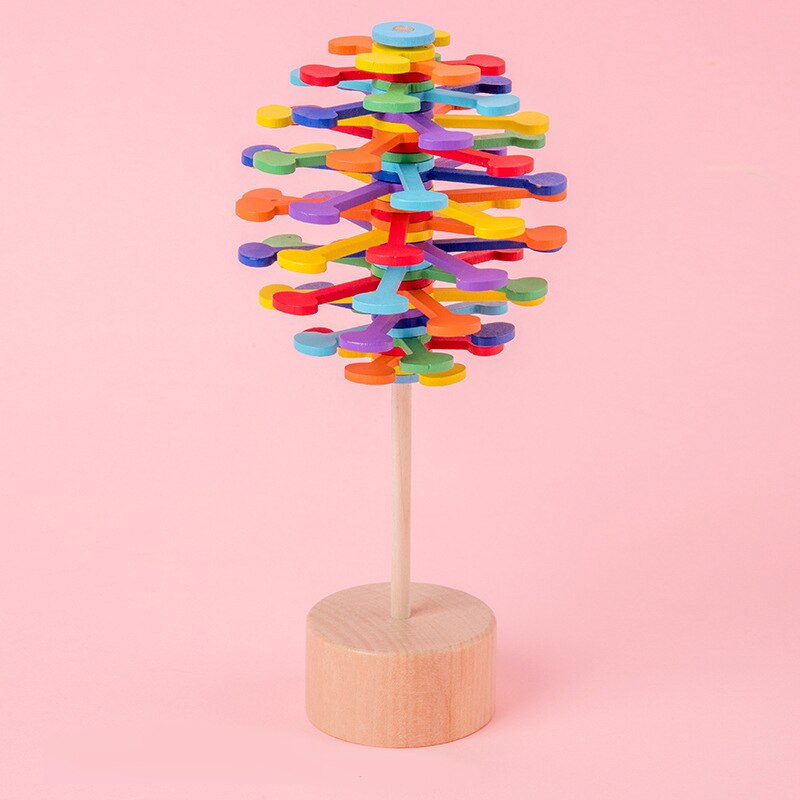 AntistressToy™ | Hölzernes Lollipop Stressabbau Spielzeug